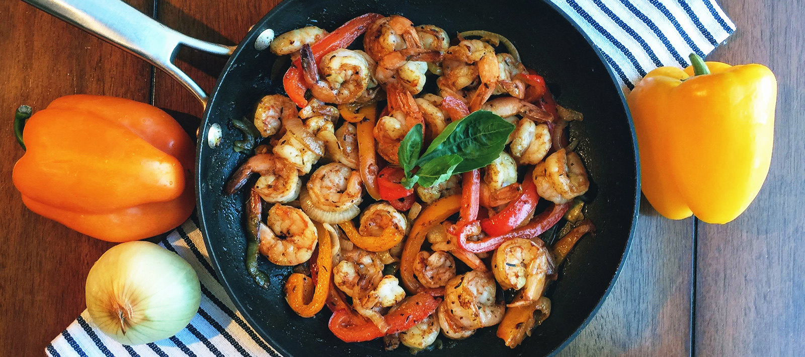 Cajun Shrimp with Peppers and Onions Simple Recipe
